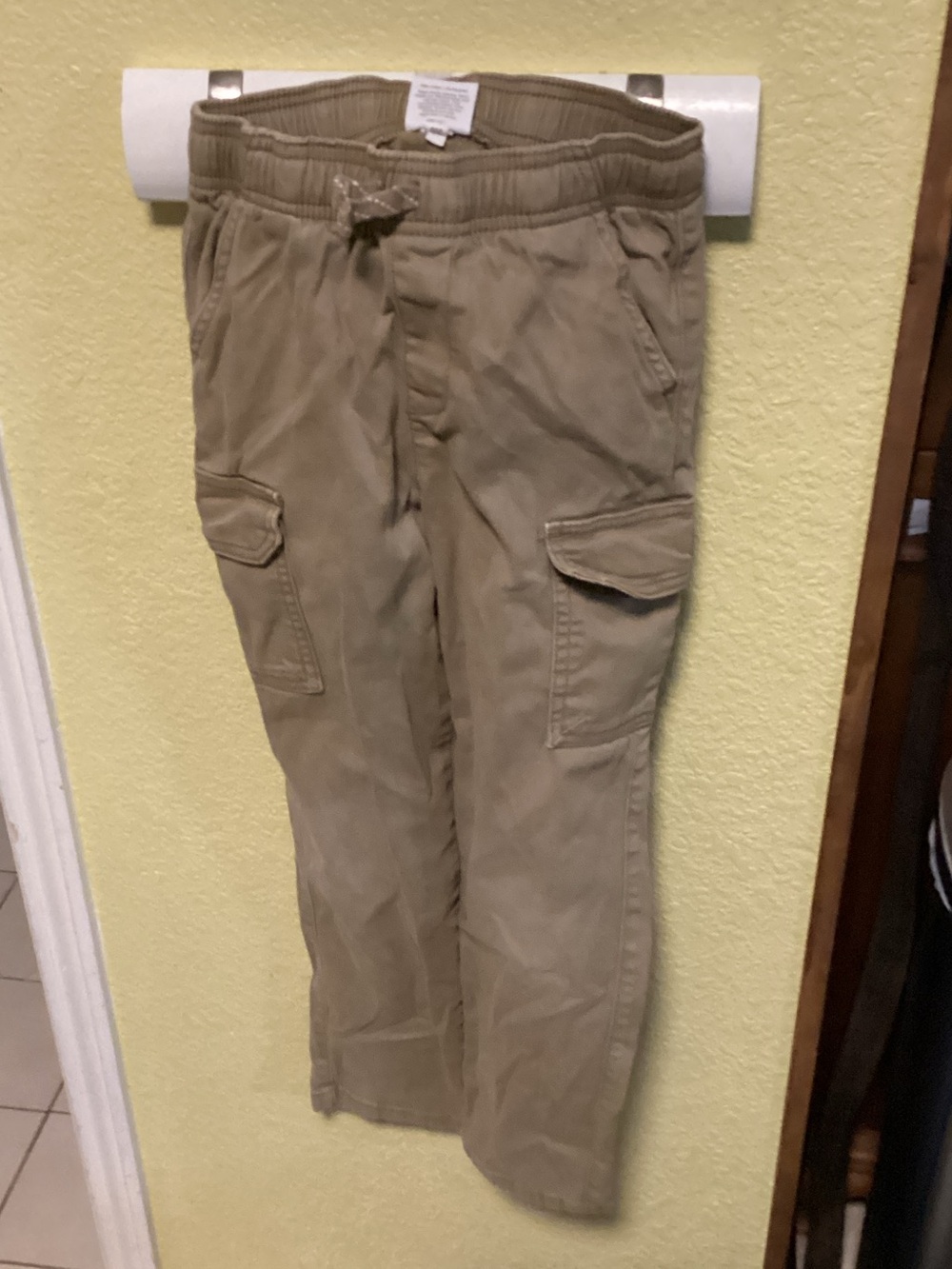 jumping beans boys Khaki Cargo Pants with Drawstring Waist